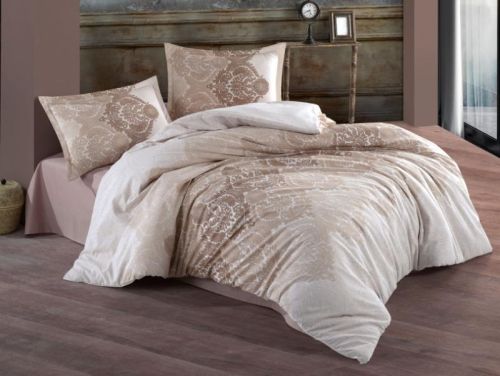 фото КПБ Karven Zeta Beige v-1 Евро 4 наволочки  артикул N023 Zeta Beige v-1