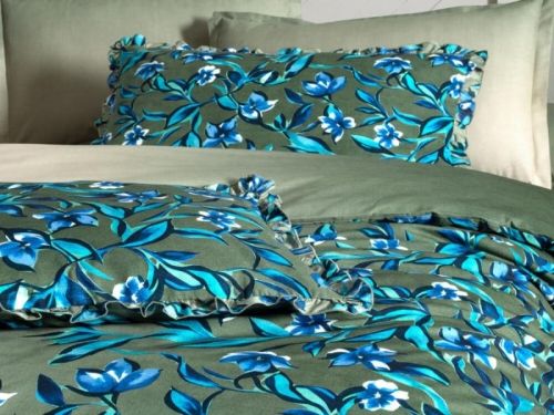 фото КПБ Sarev AYDER v1/Yesil Евро Цветы артикул N389 AYDER v1/Yesil фото 3