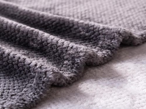 плед karven print jacqaurd v3/grey 200*220 из ткани Велсофт в категории  рисунок  фото 4