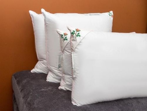 фото подушка 68*68 средняя natures женская из ткани Тик, наполнитель Гусиный пух и перо, размер 70*70, артикул ПЖ-П-5-2 фото 5