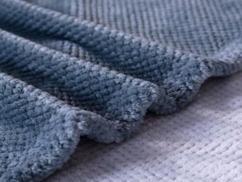 плед karven print jacqaurd v7/blue 150*200 из ткани Велсофт в категории  рисунок  фото 4