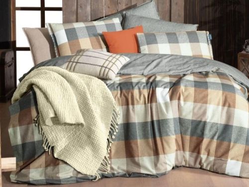 фото КПБ Sarev VERDON v1/Bej Евро Клетка/Квадрат артикул N389 VERDON v1/Bej