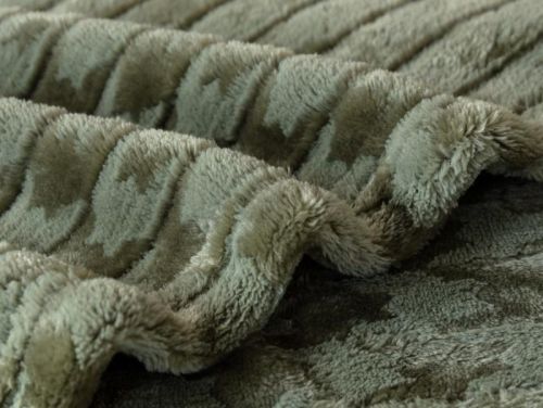 плед karven jacqaurd v3/green 200*220 из ткани Велсофт в категории  рисунок  фото 3