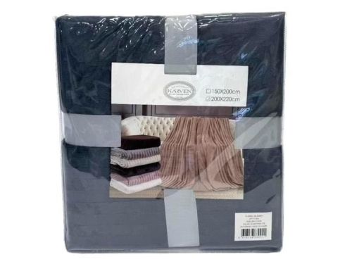 плед karven solid jacqaurd v4/anthracite 150*200 из ткани Велсофт в категории  рисунок  фото 5