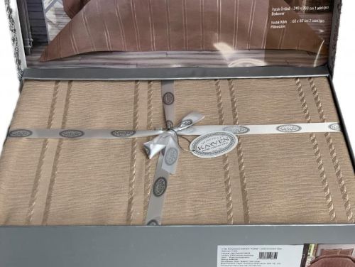 покрывало karven fiona kapucino 240*260 из ткани Жаккард в категории С наволочками рисунок  фото 3