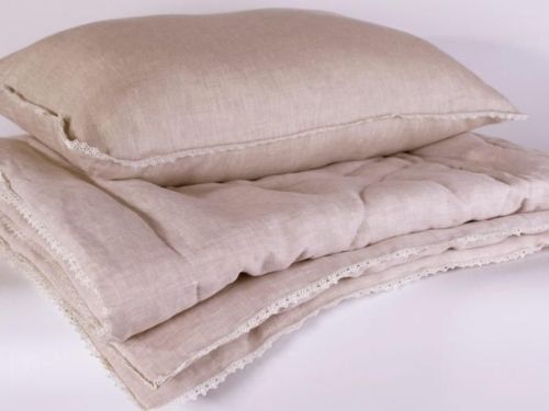фото подушка 50*90 средняя natures дивный лен из ткани Лён, наполнитель Бамбуковое волокно, размер 50*90, артикул ДЛ-П-9-2 фото 4