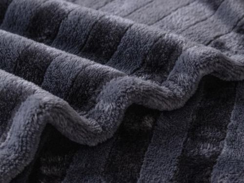 плед karven solid jacqaurd v4/anthracite 150*200 из ткани Велсофт в категории  рисунок  фото 4