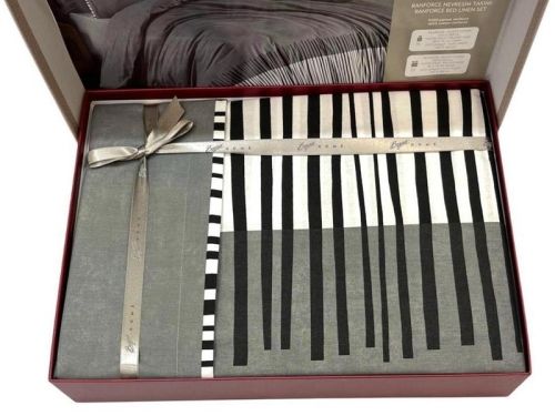 фото КПБ Sarev LARSI v1/Gri 1,5 спальное Полоса артикул N408 LARSI v1/Gri фото 2