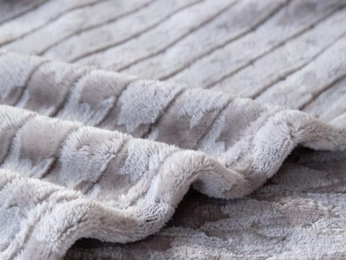 плед karven jacqaurd v2/grey 150*200 из ткани Велсофт в категории  рисунок  фото 3