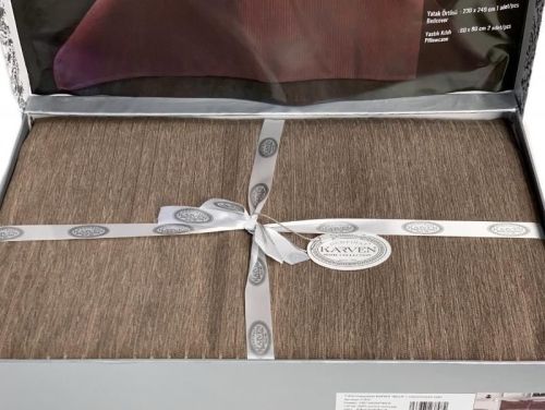 покрывало karven bella kahve 230*240 из ткани Жаккард в категории С наволочками рисунок  фото 3