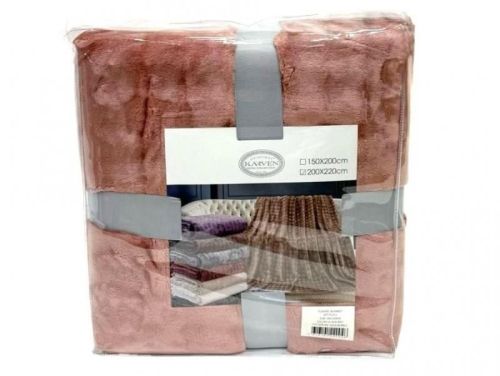 плед karven solid bubble v4/sun red 200*220 из ткани Велсофт в категории  рисунок  фото 5