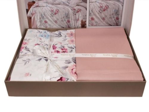 фото КПБ Karven Leena Powder Евро 4 наволочки Цветы артикул N021 LEENA POWDER фото 3