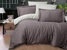 фото кпб karven point brown семейное из ткани Сатин Горох/Круги