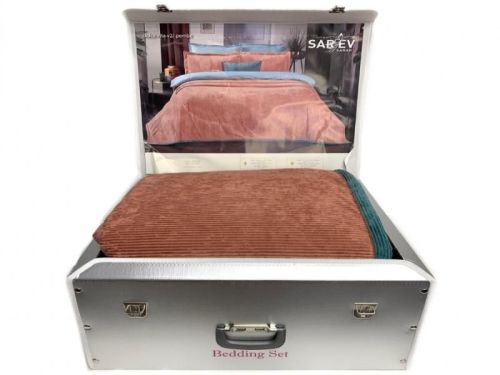 покрывало sarev dolce vita v2/pembe 250*260 из ткани Вельвет в категории С наволочками рисунок  фото 4