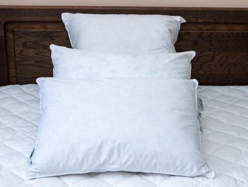 фото подушка 50*68 упругая natures премиум из ткани Тик, наполнитель Гусиный пух и перо, размер 50*70, артикул П-П-3-3 фото 4