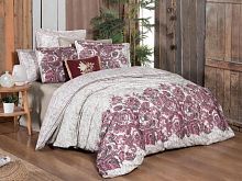 фото кпб sarev elfida pembe/v1 евро из ткани Фланель Цветы