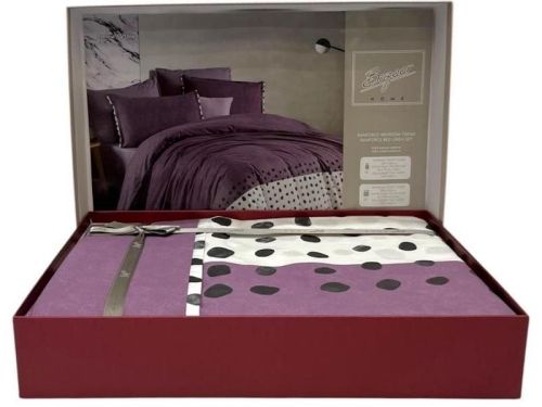 фото КПБ Sarev FIOLINA v1/Lila 1,5 спальное Горох/Круги артикул N408 FIOLINA V1/LILA фото 2