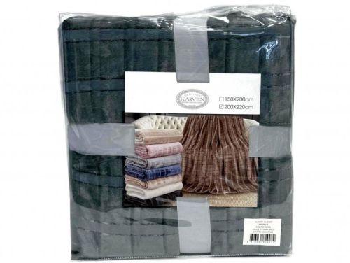 плед karven cutting v7/dark grey 200*220 из ткани Велсофт в категории  рисунок  фото 5