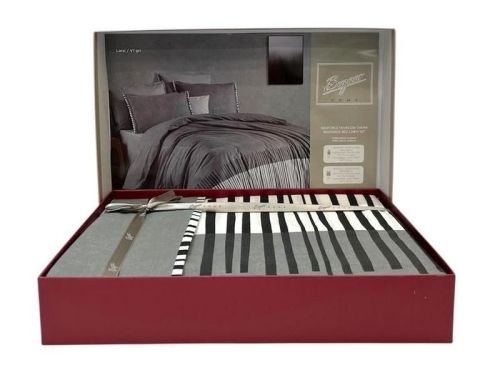 фото КПБ Sarev LARSI v1/Gri 1,5 спальное Полоса артикул N408 LARSI v1/Gri фото 3