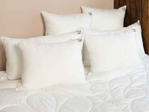 фото подушка natures ромашка антистресс 68*68 из ткани Сатин, наполнитель Бамбуковое волокно, размер 70*70, артикул РА-П-15-2 фото 5