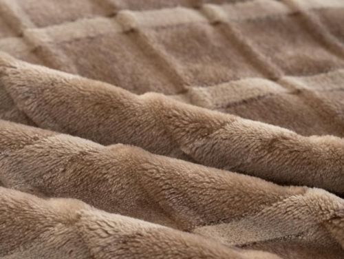 плед karven cutting v8/coffee 200*220 из ткани Велсофт в категории  рисунок  фото 4