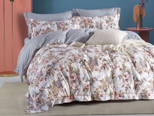 фото КПБ Cristelle Amante AM04-143 Евро 4 наволочки Цветы артикул AM04-143 код1174