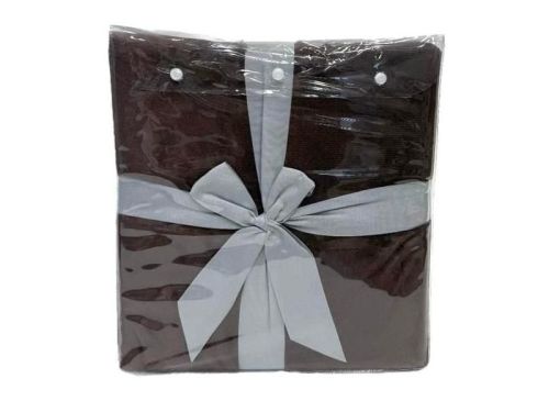 плед karven solid jacqaurd v1/dark brown 200*220 из ткани Велсофт в категории  рисунок  фото 6