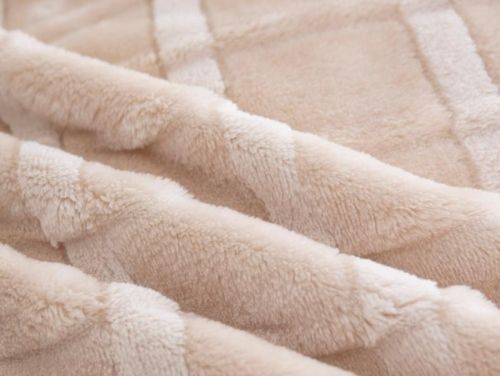 плед karven cutting v5/beige 150*200 из ткани Велсофт в категории  рисунок  фото 4