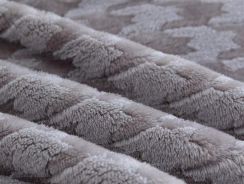 плед karven jacqaurd v2/grey 150*200 из ткани Велсофт в категории  рисунок  фото 4