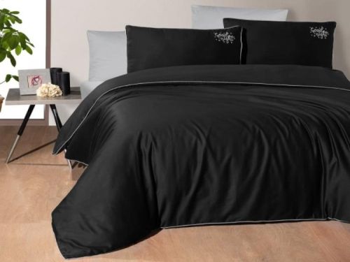 фото КПБ Karven Timeless Black Евро 4 наволочки  артикул N044 Timeless Black