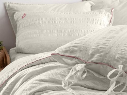 фото КПБ Sarev Mood Comfort жатый хлопок LEON v1/Beyaz Евро  артикул N354 LEON v1/Beyaz фото 3