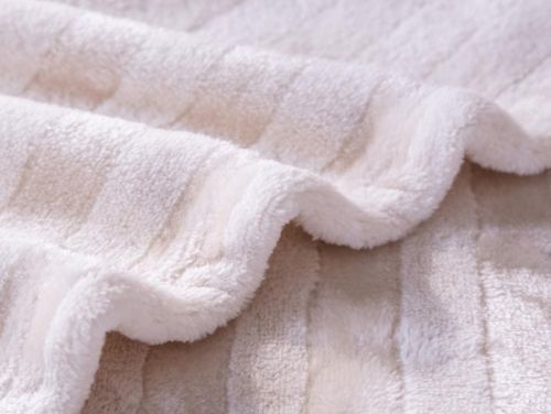 плед karven solid jacqaurd v3/beige 200*220 из ткани Велсофт в категории  рисунок  фото 3