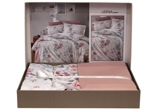 фото КПБ Karven Leena Powder Евро 4 наволочки Цветы артикул N021 LEENA POWDER фото 2