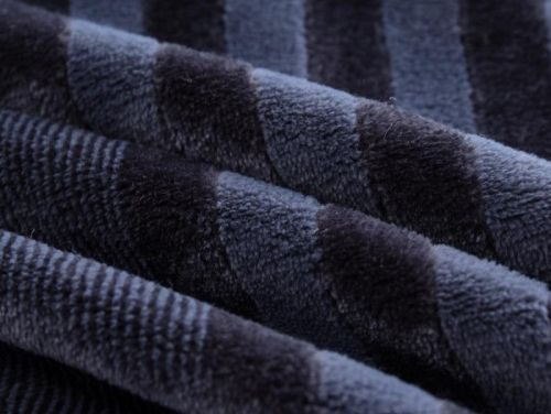 плед karven solid jacqaurd v4/anthracite 150*200 из ткани Велсофт в категории  рисунок  фото 3