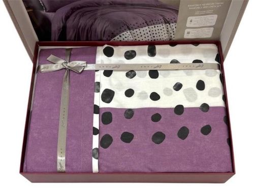 фото КПБ Sarev FIOLINA v1/Lila 1,5 спальное Горох/Круги артикул N408 FIOLINA V1/LILA фото 3