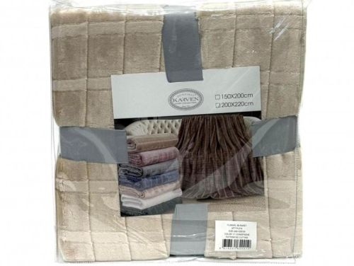 плед karven cutting v1/champagne 200*220 из ткани Велсофт в категории  рисунок  фото 5