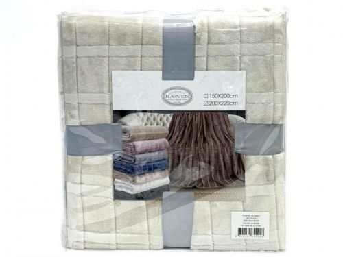плед karven cutting v5/beige 150*200 из ткани Велсофт в категории  рисунок  фото 5