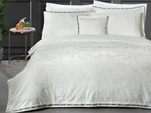 фото КПБ Sarev SHAKIRA JAKARLI Beyaz/v1 Евро  артикул N403 SHAKIRA JAKARLI Beya фото 2