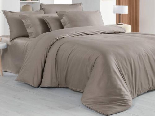 простыня sarev (300 tc) monochrome v7/mocha 220*280 из ткани Мако-сатин в категории  рисунок  фото 2