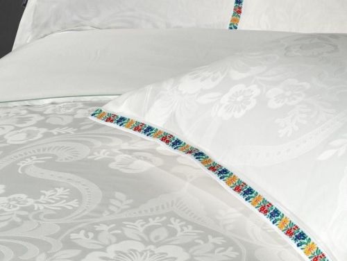 фото КПБ Sarev SHAKIRA JAKARLI Beyaz/v1 Евро  артикул N403 SHAKIRA JAKARLI Beya фото 3