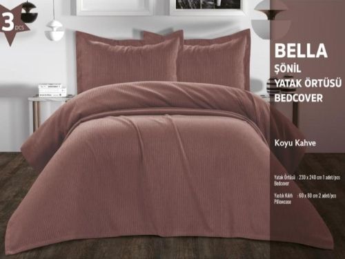 покрывало karven bella kahve 230*240 из ткани Жаккард в категории С наволочками рисунок 