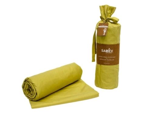 простыня sarev на резинке 200*200*35 + наволочки 50*70 2шт. p953 hardal/v76 из ткани Ранфорс  в категории  рисунок 