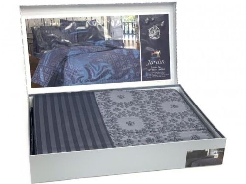 фото КПБ Karven Jardin темно-серый Евро 4 наволочки  артикул N065 Jardin темно-серый фото 2