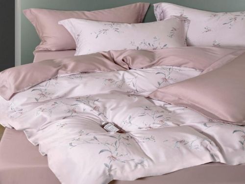 фото КПБ Primavelle Tencel (простыня на резинке) 52 Cremosa Евро 4 наволочки Цветы артикул 2001605270-tn52