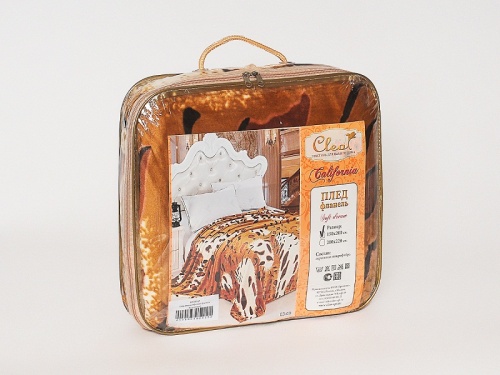 плед cleo калифорния 150/133-pf 150*200 из ткани Велсофт в категории  рисунок  фото 2