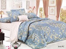 фото кпб cleo pure cotton 20/164-pc двуспальное из ткани Поплин Цветы