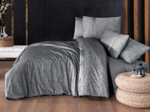 фото КПБ Karven NESY Grey Евро 4 наволочки  артикул N359 NESY GREY