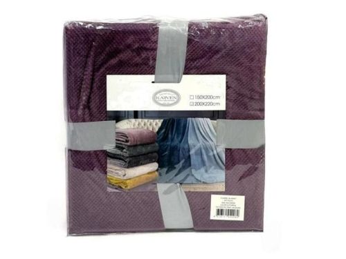 плед karven print jacqaurd v6/purple 150*200 из ткани Велсофт в категории  рисунок  фото 5