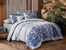 фото кпб sarev elfida mavi/v2 семейное из ткани Фланель Цветы