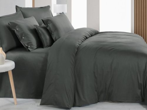 простыня sarev (300 tc) monochrome v9/dark gray 220*280 из ткани Мако-сатин в категории  рисунок  фото 2